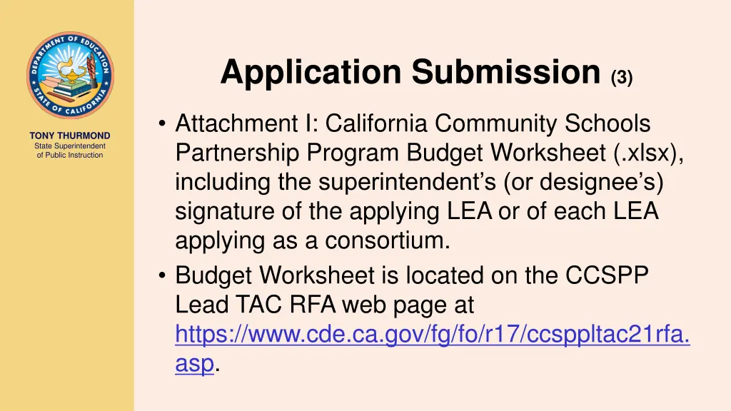 application submission 3