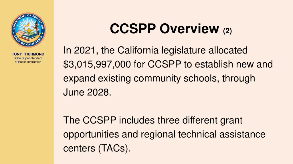 ccspp overview 2