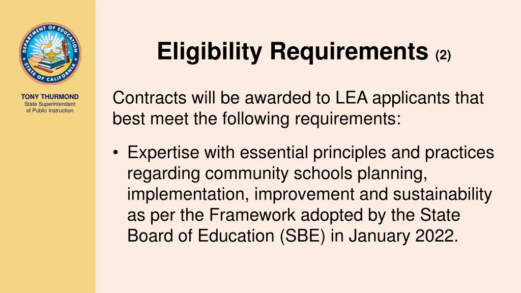 eligibility requirements 2