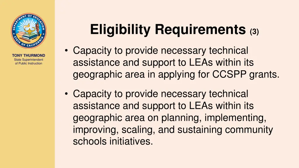 eligibility requirements 3