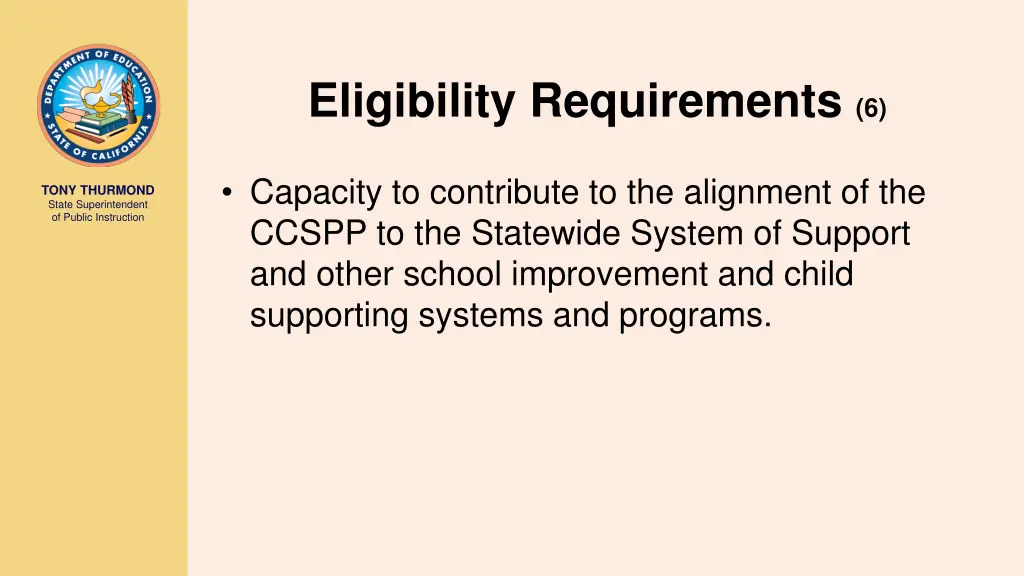 eligibility requirements 6
