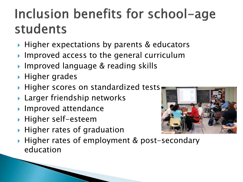 higher expectations by parents educators improved