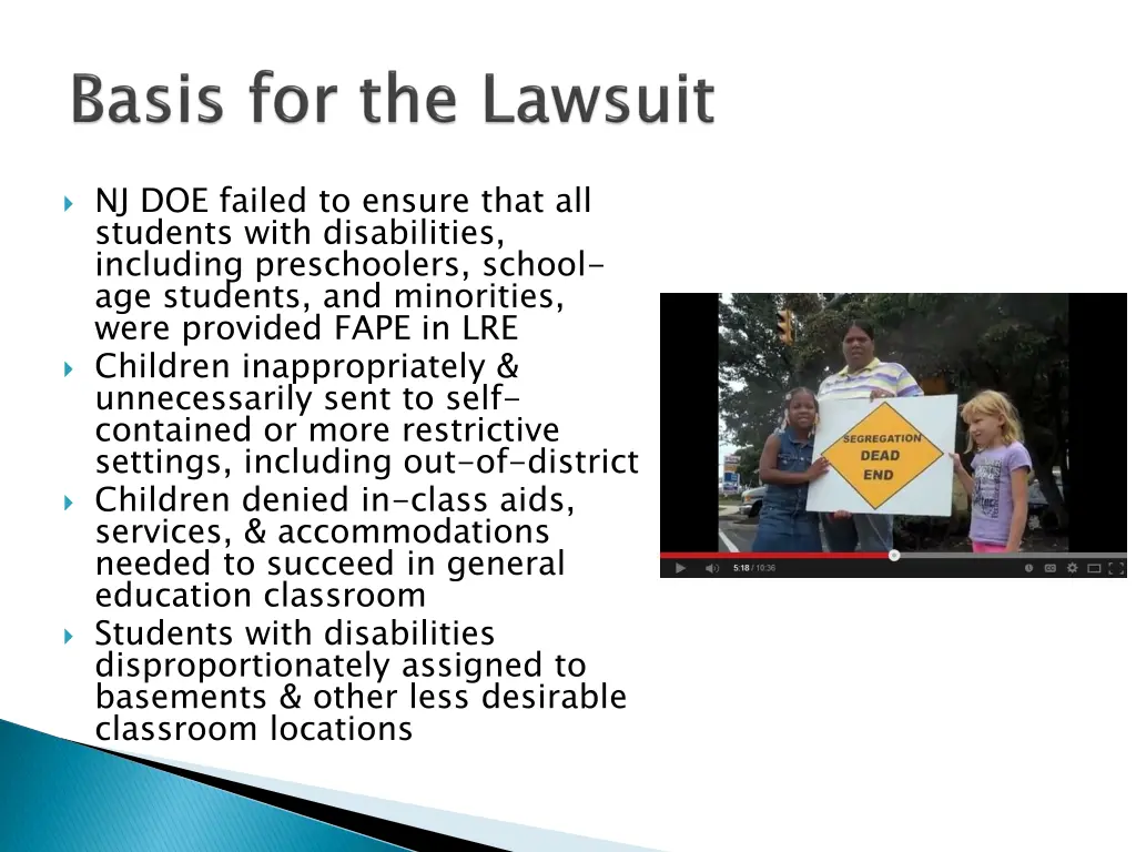 nj doe failed to ensure that all students with