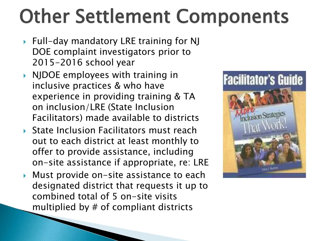 other settlement components