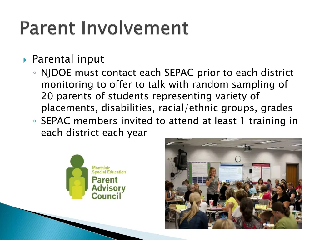 parental input njdoe must contact each sepac