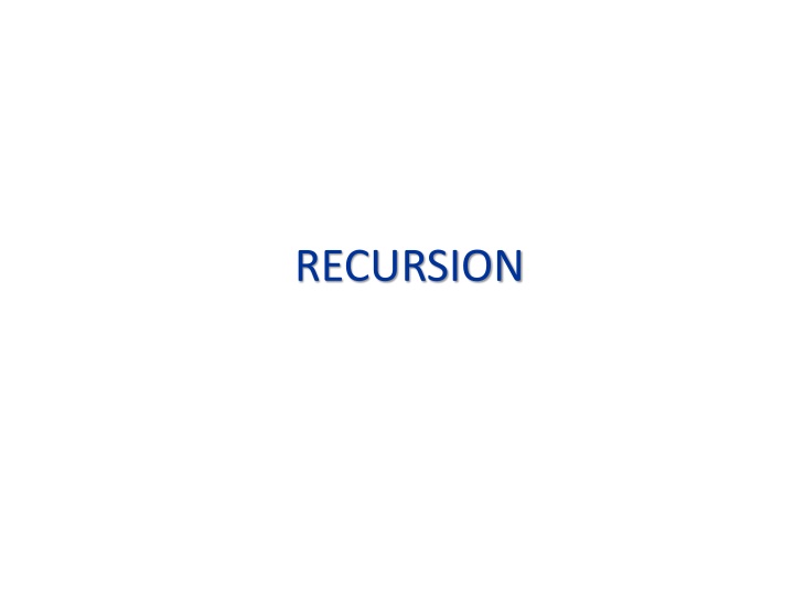 recursion