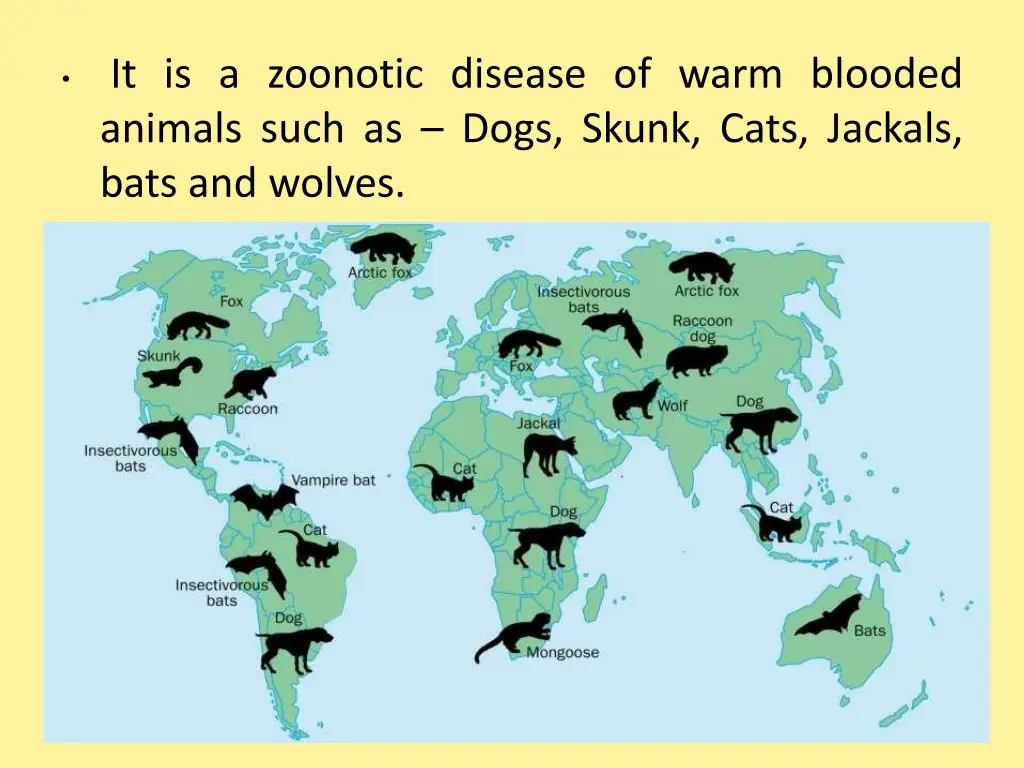 it is a zoonotic disease of warm blooded animals