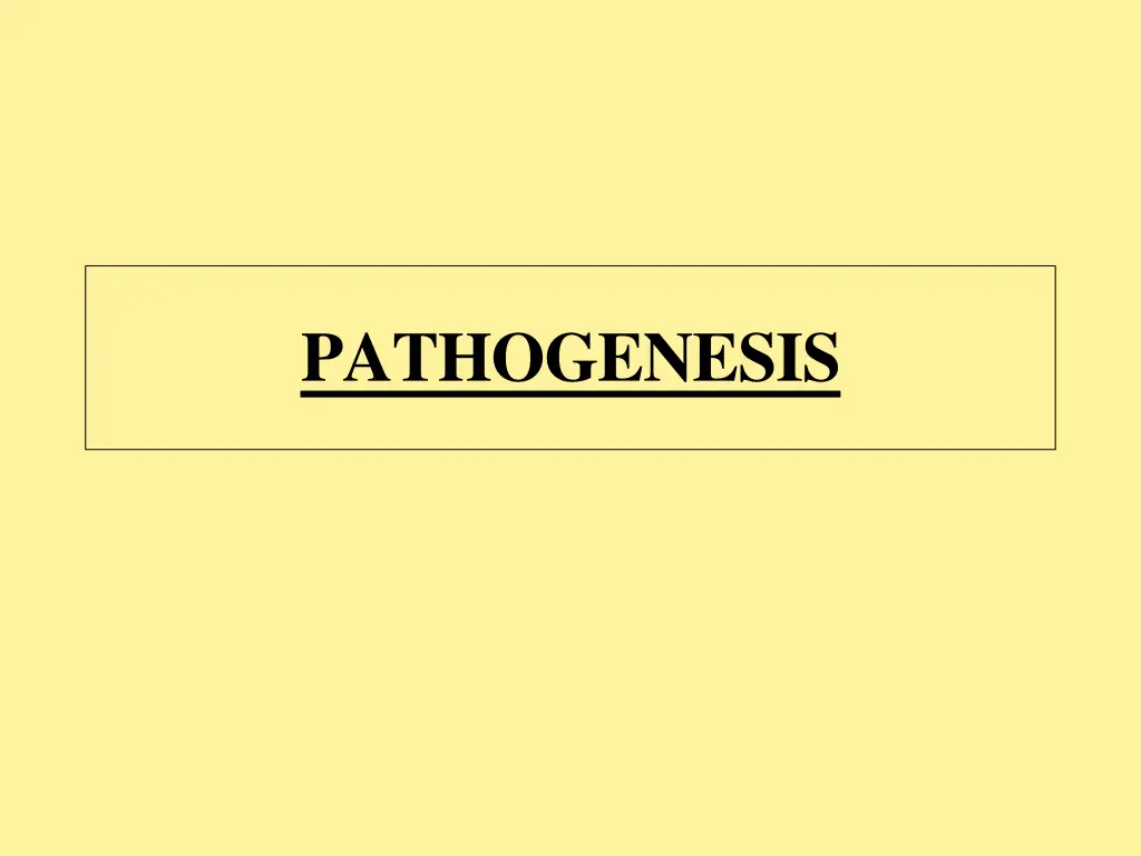 pathogenesis
