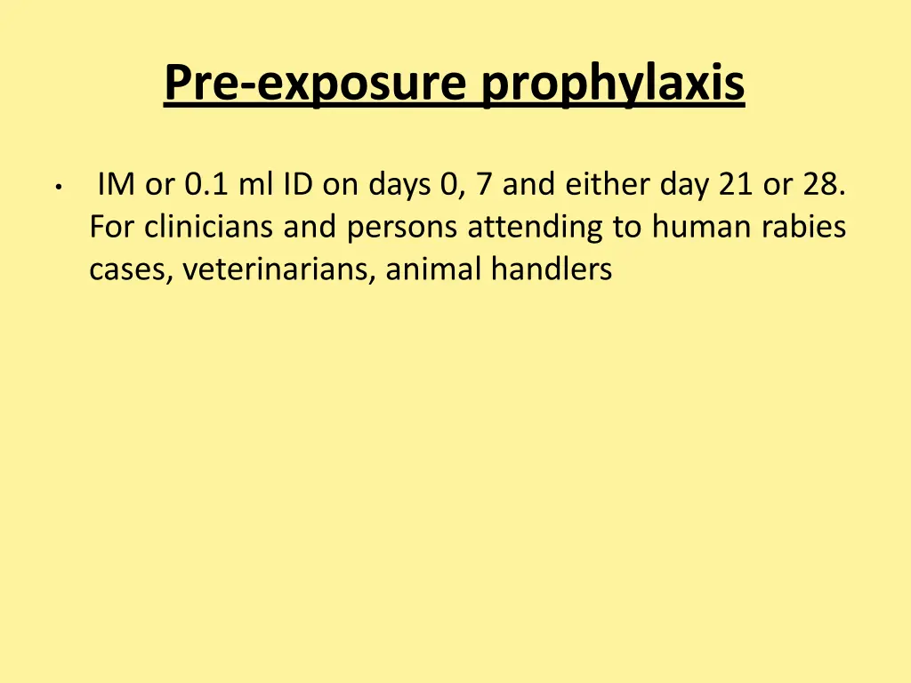 pre exposure prophylaxis