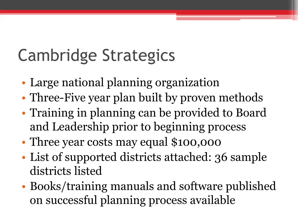 cambridge strategics