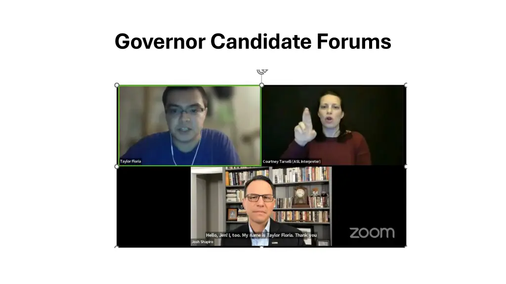 governor candidate forums