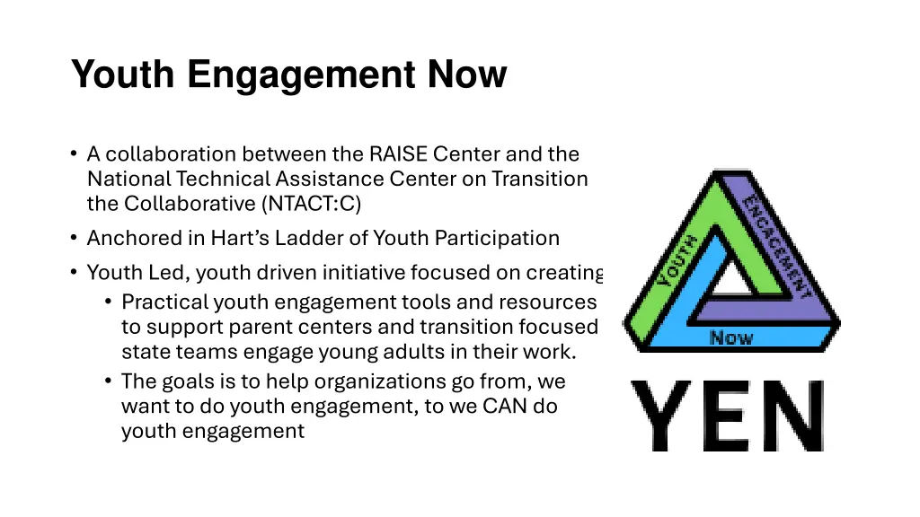 youth engagement now