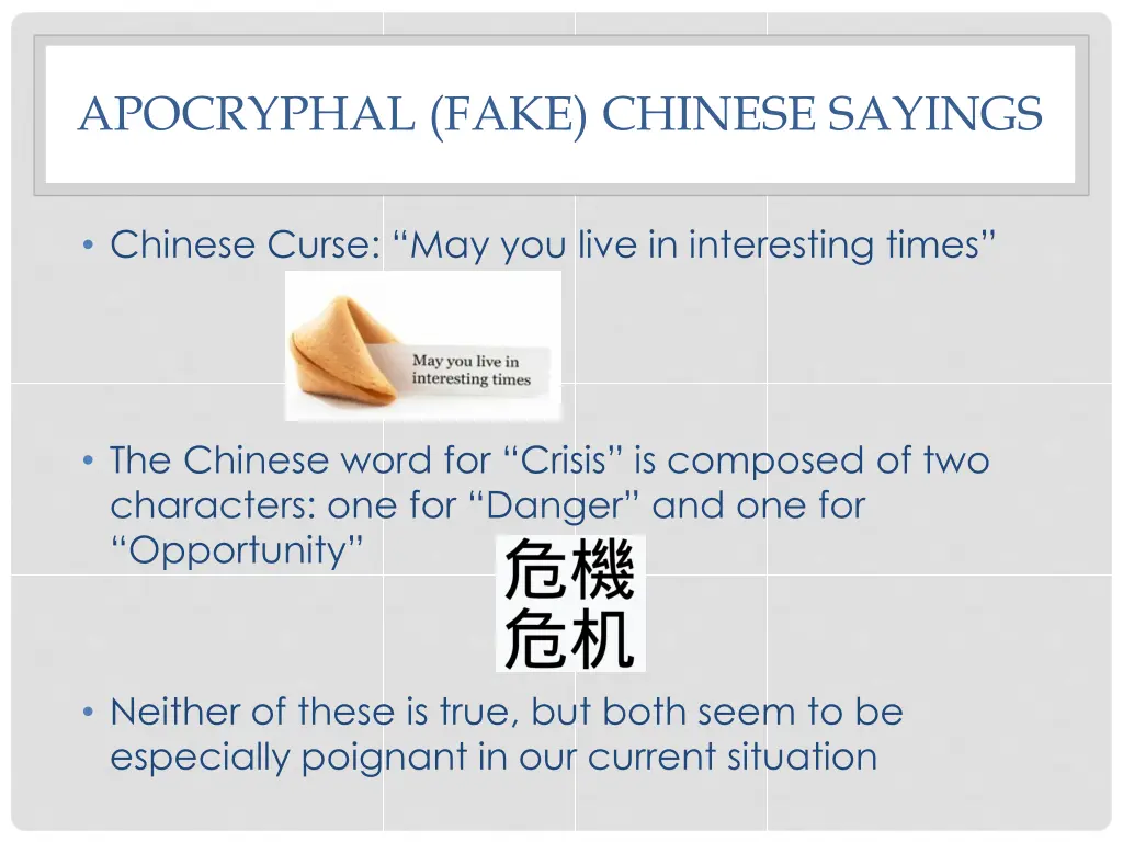 apocryphal fake chinese sayings