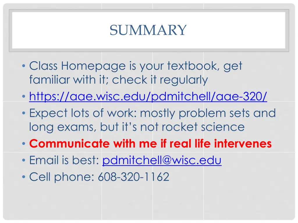 summary