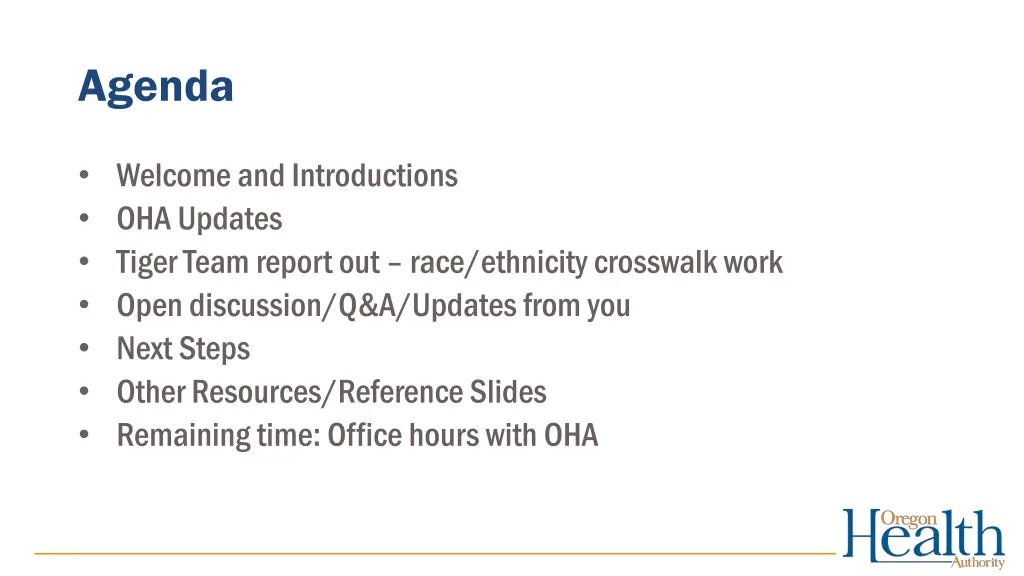 agenda