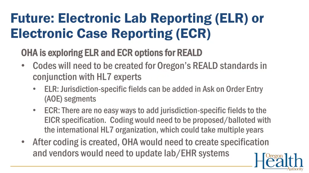 future electronic lab reporting elr or electronic