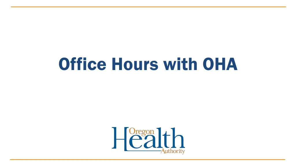 office hours with oha