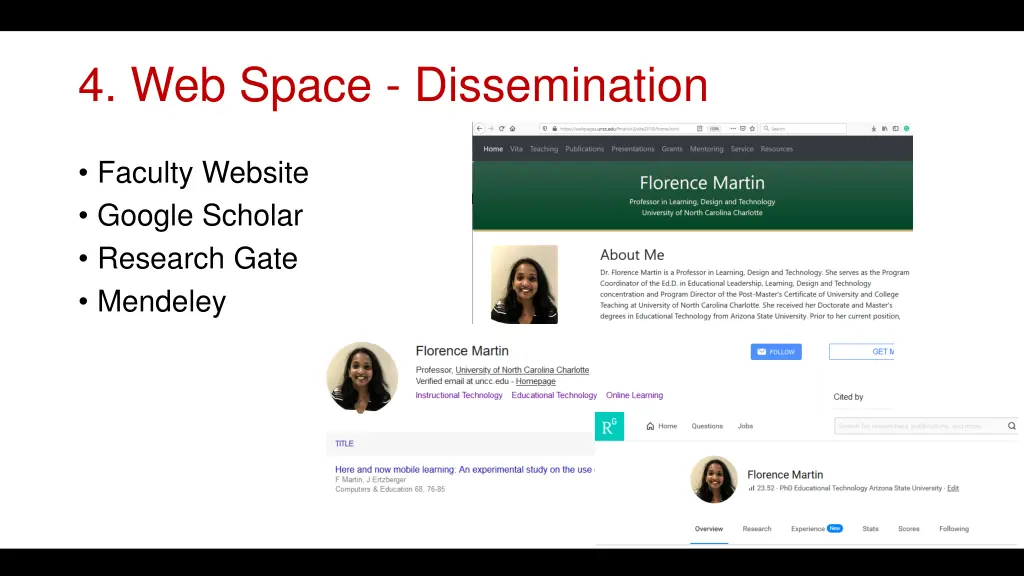4 web space dissemination