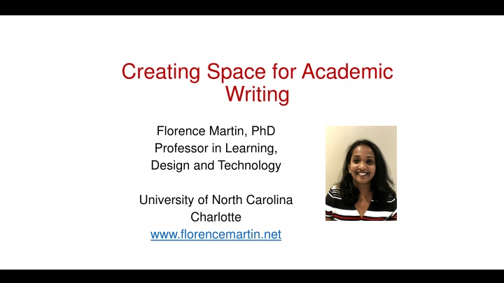 creating space for academic writing