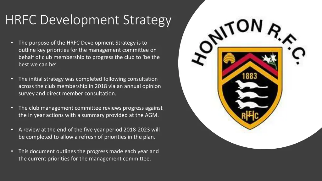 hrfc development strategy