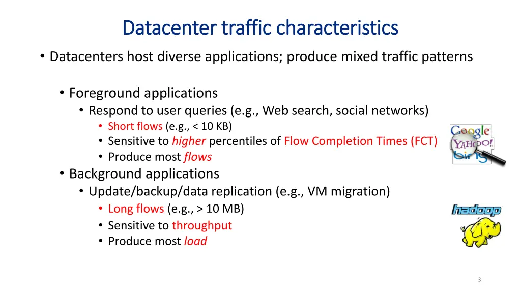 datacenter traffic characteristics datacenter