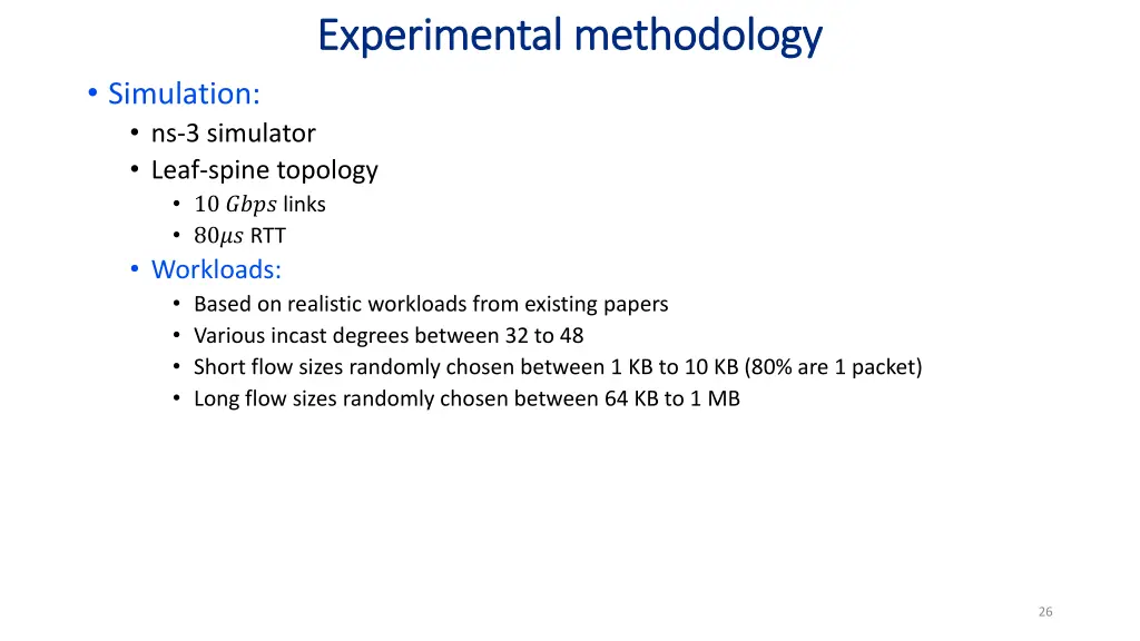 experimental methodology experimental methodology