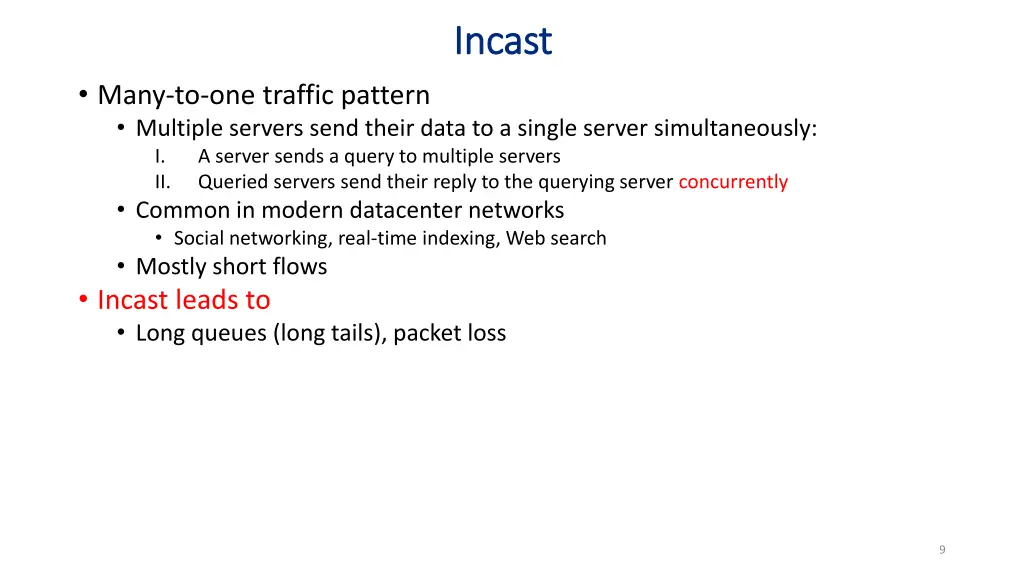 incast incast