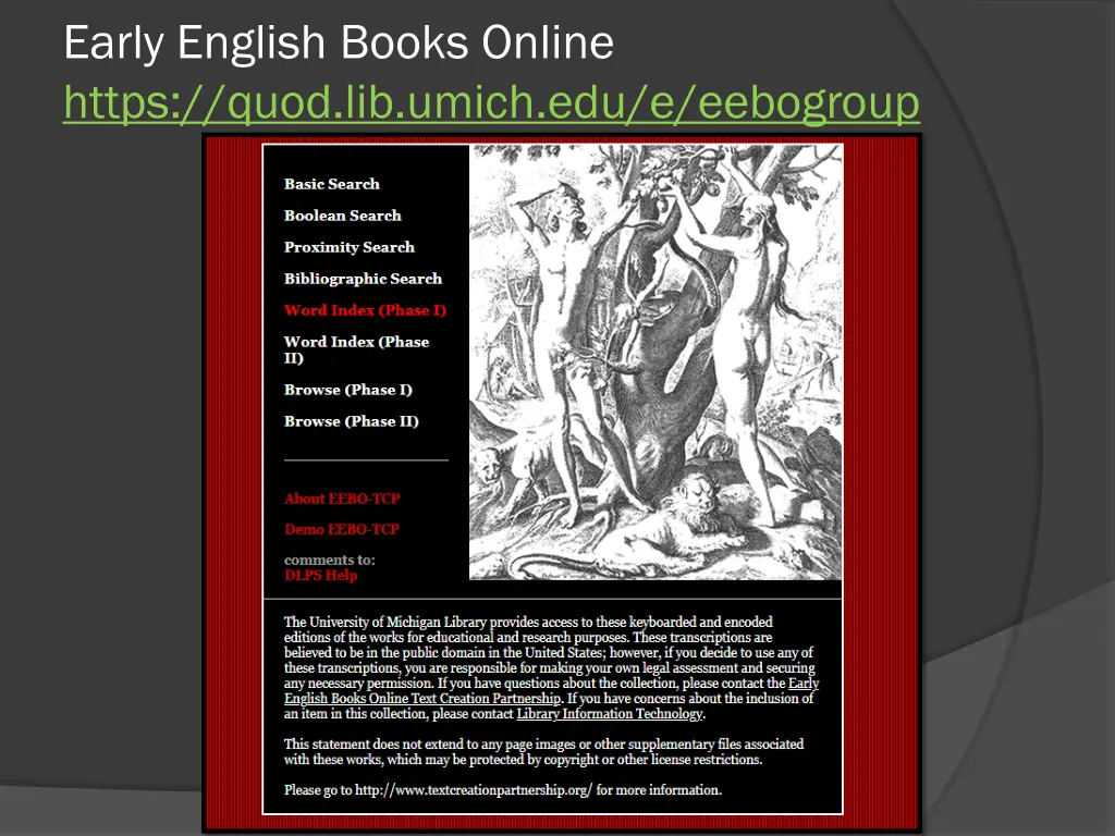 early english books online https quod lib umich