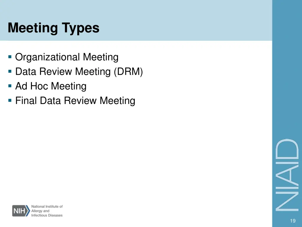 meeting types