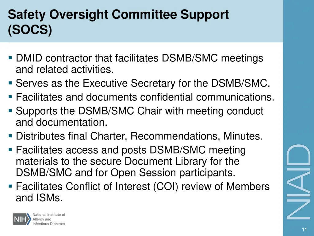 safety oversight committee support socs