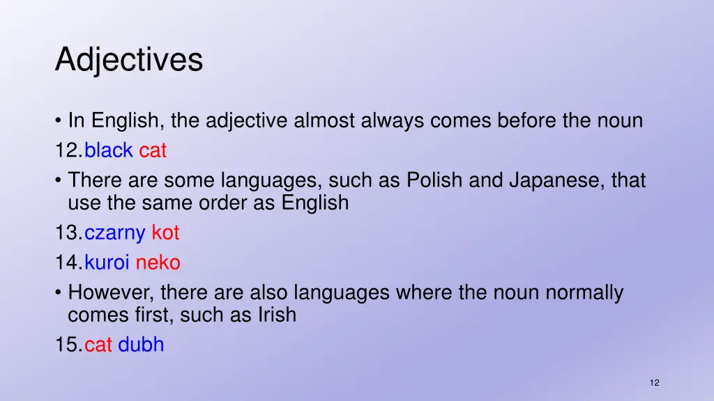 adjectives 2