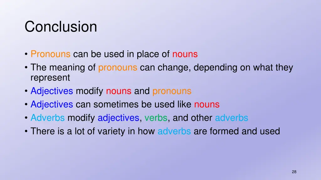 conclusion