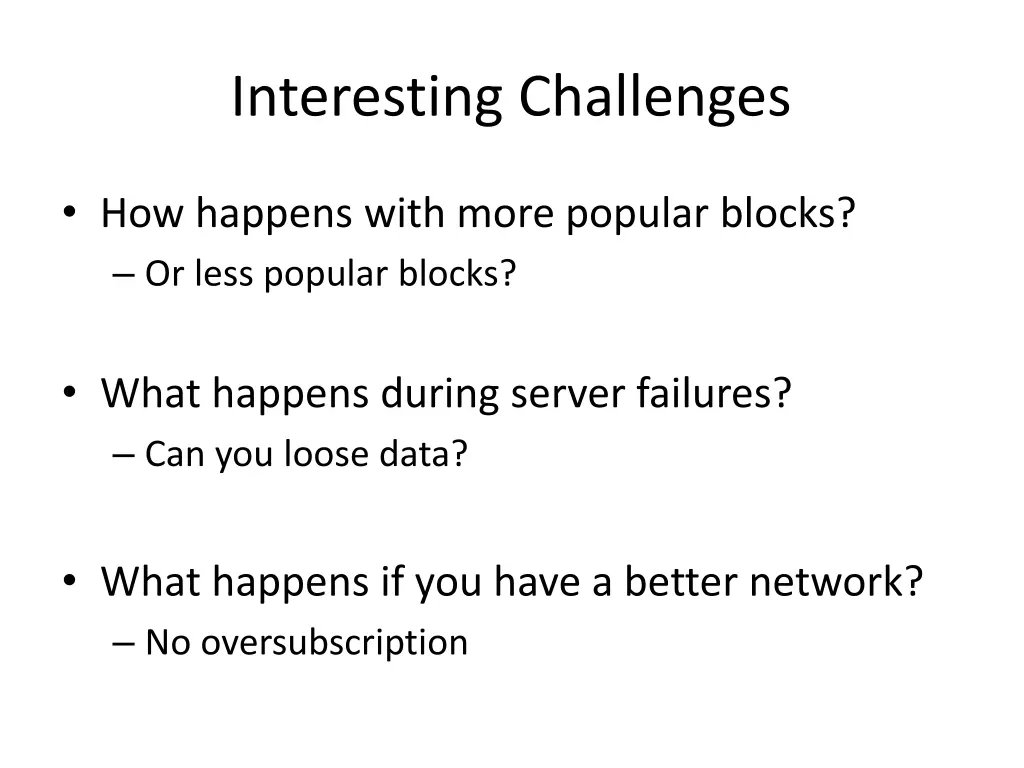 interesting challenges