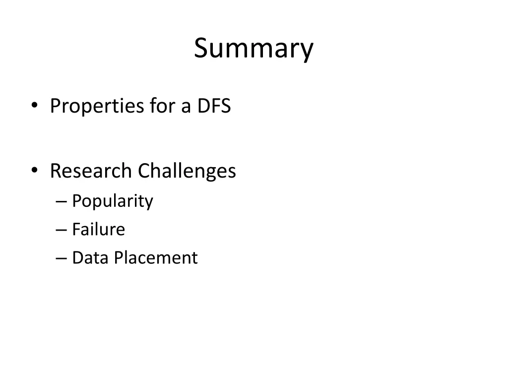 summary