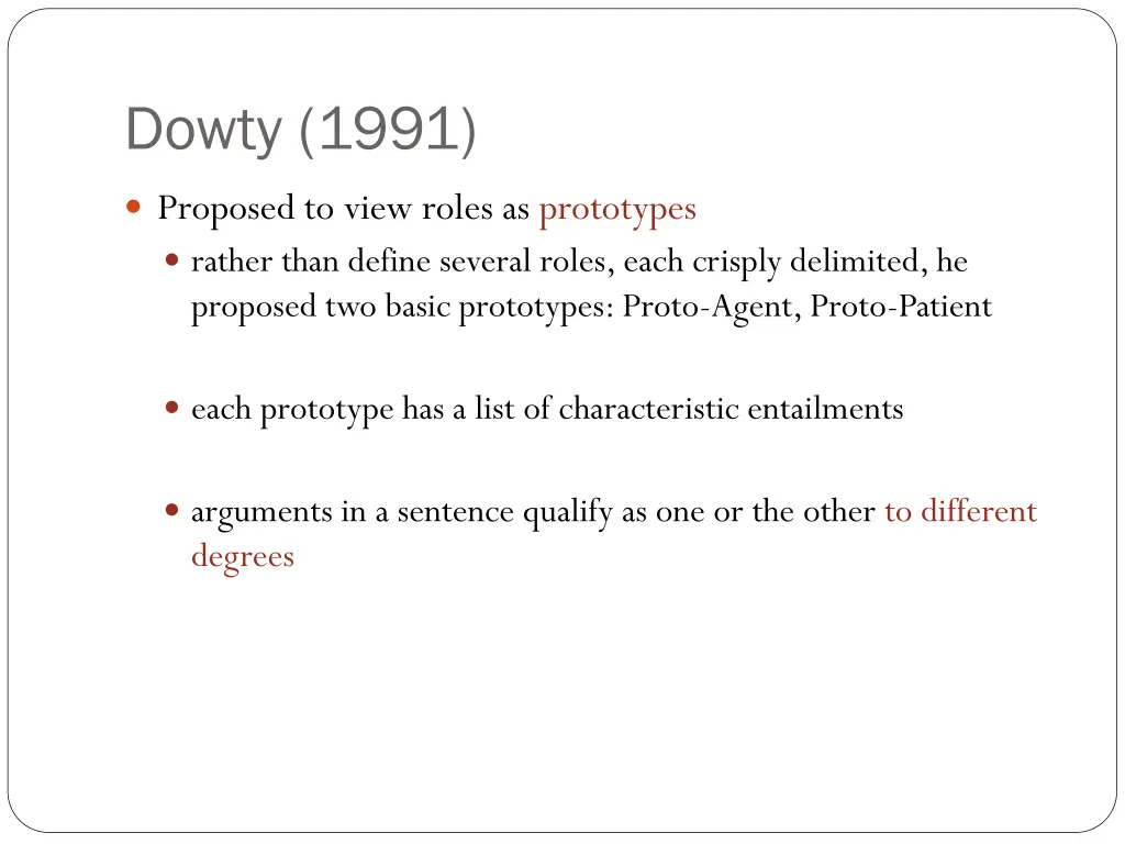 dowty 1991