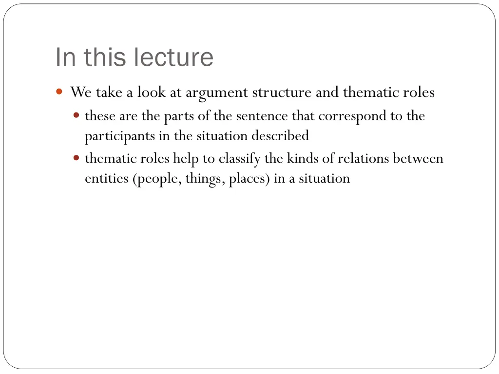 in this lecture