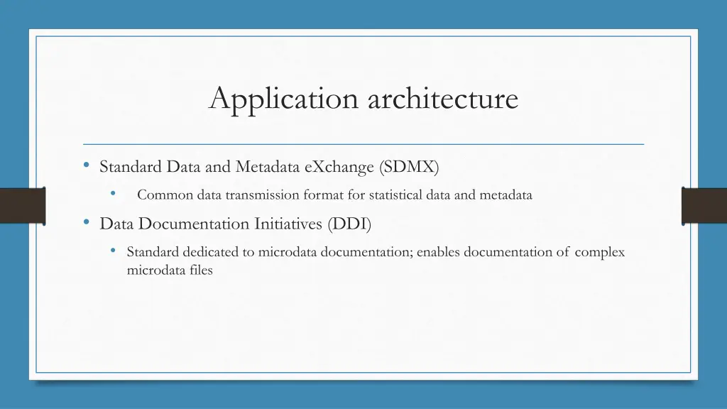application architecture