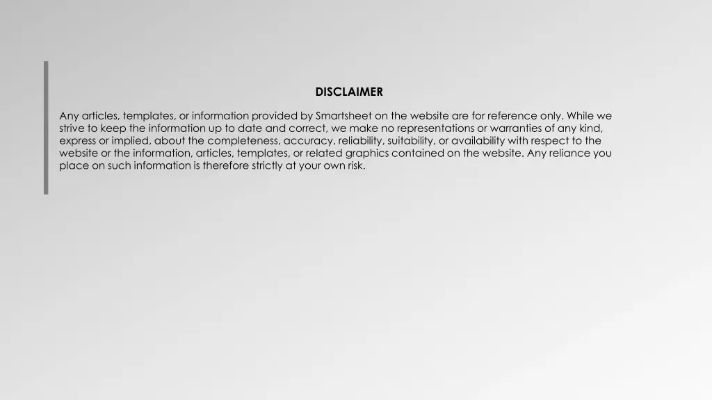disclaimer