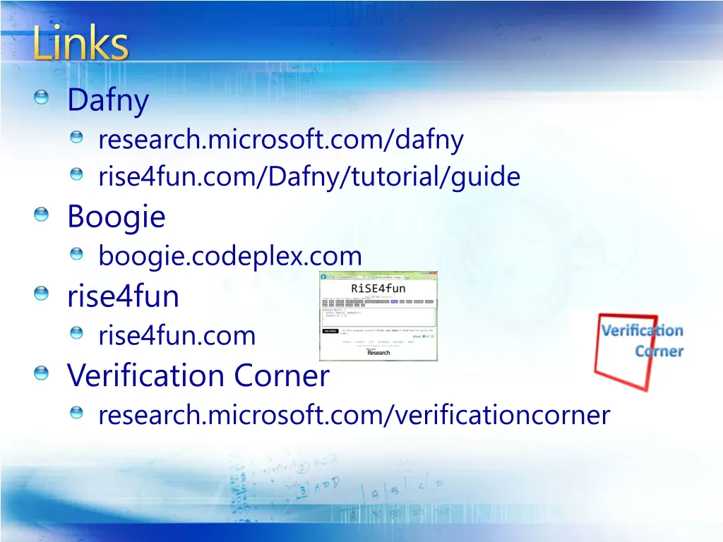 links dafny