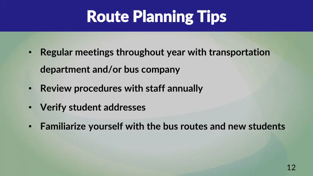 route planning tips route planning tips