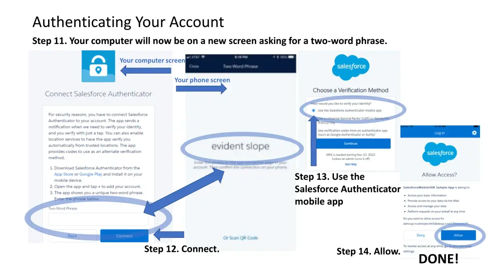 authenticating your account step 11 your computer