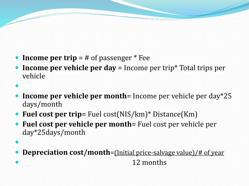 income per trip of passenger fee income