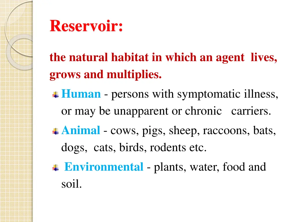 reservoir