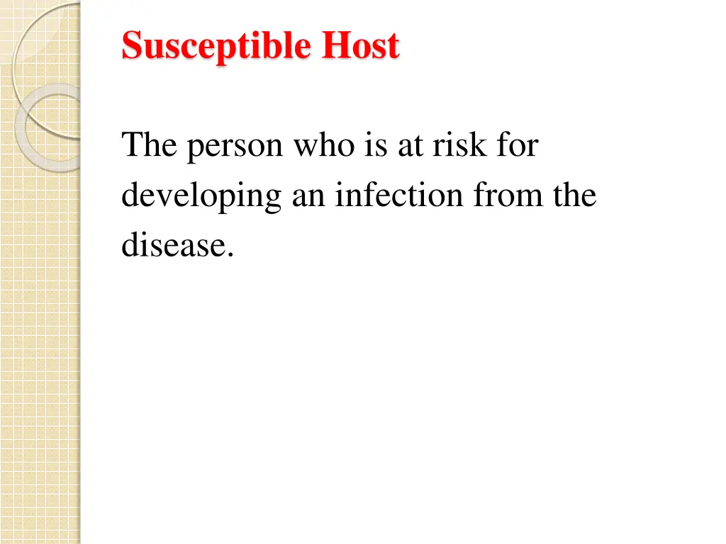susceptible host