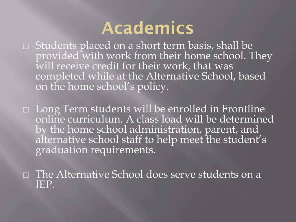 academics