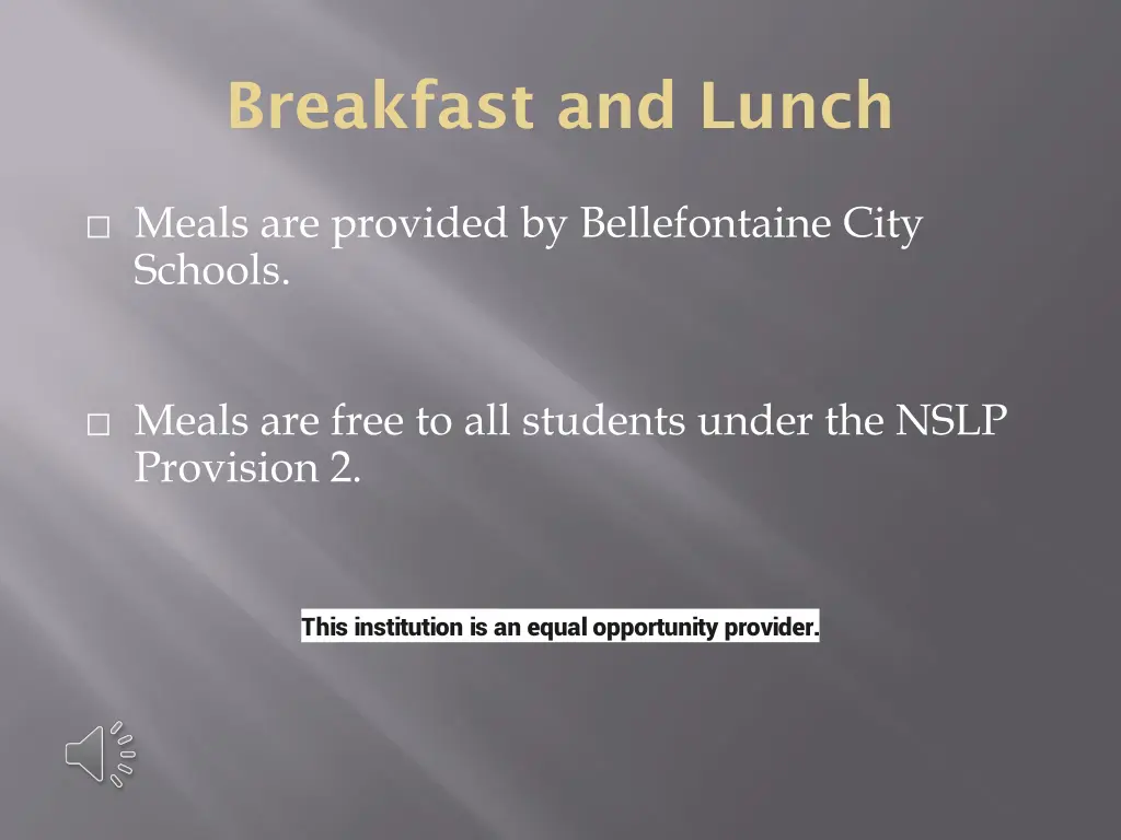 breakfast and lunch
