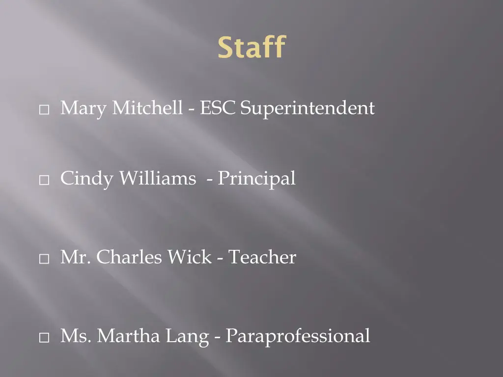 staff