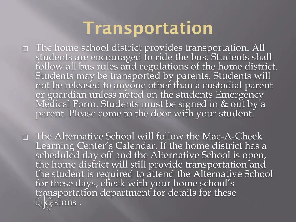 transportation