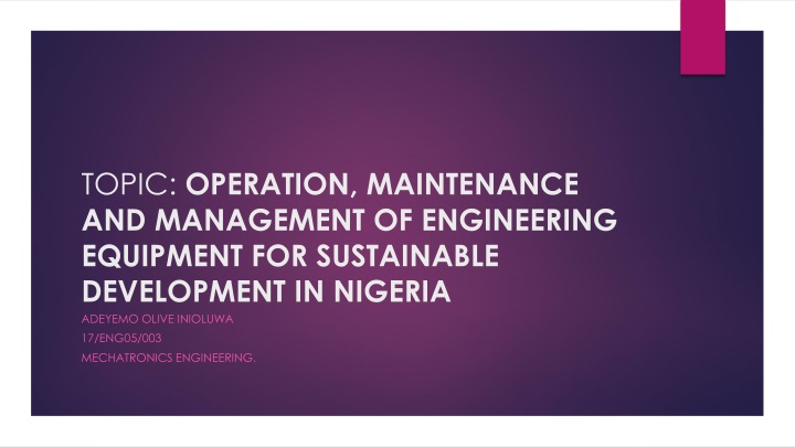 topic operation maintenance and management