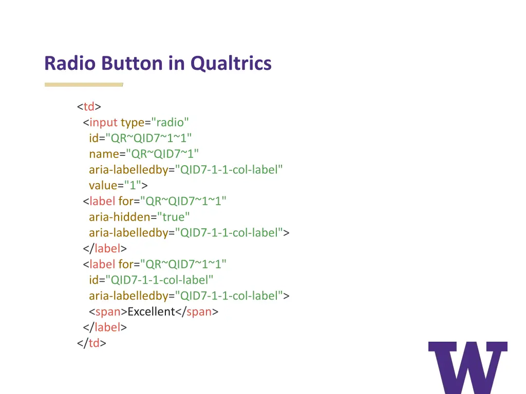 radio button in qualtrics